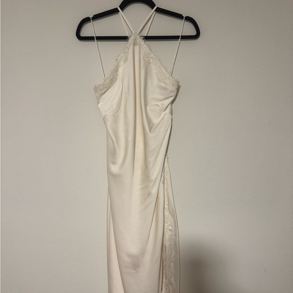 Abercrombie & Fitch Cream Backless Dress